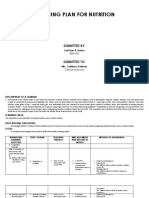 Teaching Plan For Nutrition: Submitted by