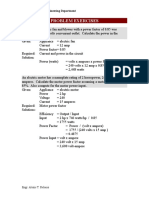 PROBLEM EXERCISE - Electrification