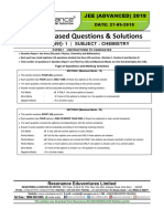 JEE Advanced 2019 Paper-1 Chemistry