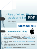 Useofaiandbain Apple and Samsung: By, Suraj N Dandapat Humera Jardosh