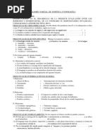 I Examen Parcial de Fonética y Fonología