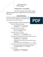 Writing Part 1 Worksheet