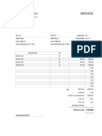 Invoice 527 Sacai