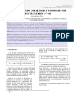 Espectroscopia UV-Vis Determinación Simultánea de Co y CR 2019