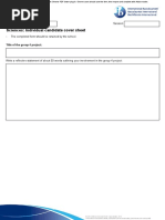 4/ICCS: Sciences: Individual Candidate Cover Sheet