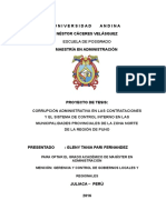 Corrupción Administrativa en Las Contrataciones - 2017 - Gleny