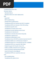 Azure VM Issues Troubleshooting Guide