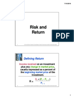 Risk and Return Slides PDF