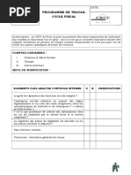 Programme Travail Cycle Fiscal