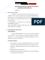 Memorandum de Planeación