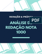 Análise de Redação Enem Nota 1000