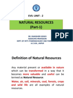 Evs Unit 2 - Natural Resources Part1