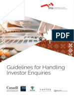 Guidelines For Handling Investor Enquiries: Tpsa Tpsa