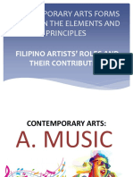 Contemporary Arts Forms