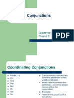 Conjunctions: Grammar Boot Camp Round 5