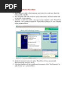 USB Driver Installation Procedure