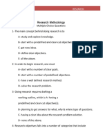 Research Methodology MCQ 400