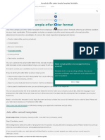 Formal Job Offer Letter Sample Template - Workable