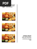 Citrus Fruit: Fresh and Processed Statistical Bulletin 2016