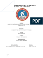 Documentación Del Análisis de Sistema: Empresa Ingeniería Irc