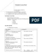 Detailed Lesson Plan Sample