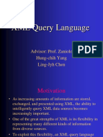 XML Query Language: Advisor: Prof. Zaniolo Hung-Chih Yang Ling-Jyh Chen