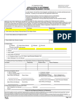 Application To Determine Returning Resident Status