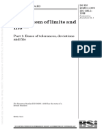 (BS en 20286-1 - 1993) - IsO System of Limits and Fits. ISO System of Limits and Fits. Bases of Tolerances, Deviations and Fits