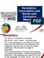 Denotation and Connotation 