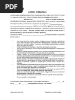 Formato Acuerdo de Seguridad Asociados de Negocio