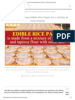 Edible Rice Paper