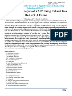 Performance Analysis of VARS Using Exhaust Gas Heat of C.I Engine