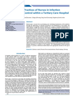 Knowledge and Practices of Nurses in Infection Prevention and Control Within A Tertiary Care Hospital