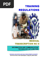 TR - Medical Transcription NC II