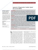 Management of Degenerative Lumbar Spinal Stenosis in The Elderly