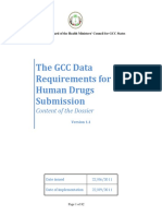 The GCC Data Requirements For Human Drugs Submission Version 1 1 GCC