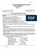 Electronics and Telecommunication Engineering: Paper-I