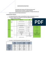 Dosificacion de Reactivos