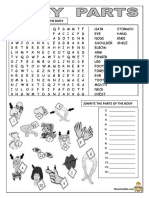 BODY Parts Crossword