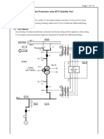 Transformer Differential Protection Relay (87T) Stability Test