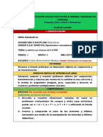 Plan de Clases Modelo-Matemáticas