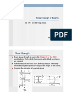 Shear Design of Beams: Chapter G of The AISC