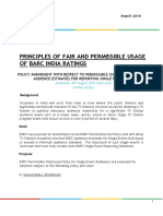 BARC India Guidelines For Single Event Reporting (Amended) - August 2018