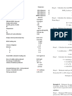 Anaerobic Digester Design and Calculation