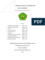 Makalah Kristalografi Dan Mineralogi Batuan Sedimen