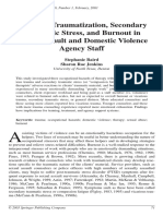 Baird, S., & Jenkins, S. R. (2003) - Vicarious Traumatization, Secondary Traumatic Stress, and Burnout in Sexual Assault and Domestic Viol