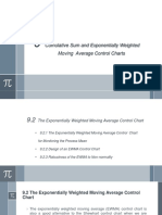 Cumulative Sum and Exponentially Weighted Moving Average Control Charts