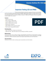 Introduction To Dispersion Testing (CD and PMD)