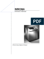 PRINTRONIX P9212 Maintenance Manual Parts, Service Manual