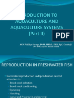 Animal Production - Introduction To Aquaculture and Aquaculture Systems Part II Final-Updated April 2019